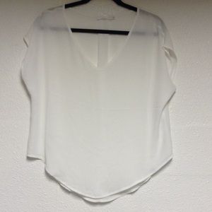 Lush sheer white shirt