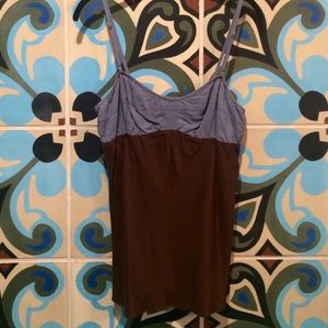 Color blocked Silk Cami Top by Tree. Size M.