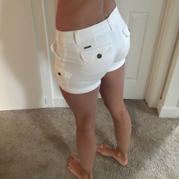 White roxy shorts