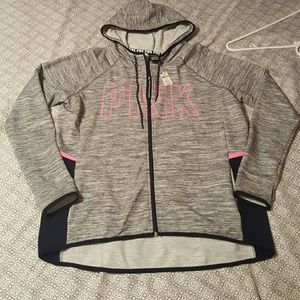 NWT VS PINK SZ L ULTIMATE FULL ZIP !