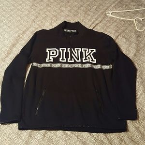 VS PINK SZ L ULTIMATE HALF ZIP !