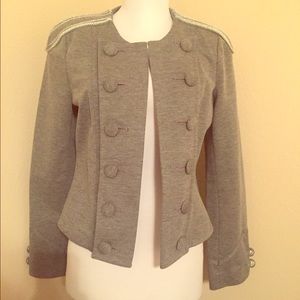 Grey military styled jacket