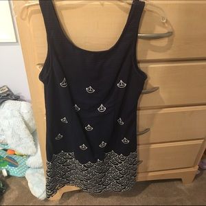 Lilly Pulitzer Navy Sailing Wave Dress