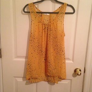 Ruffle back sheer tank