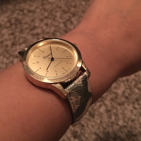 Geneva platinum fashion watch