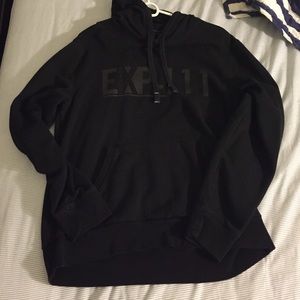 Black express hoodie