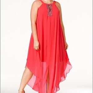 Plus Size Betsy & Adam Beaded Dress