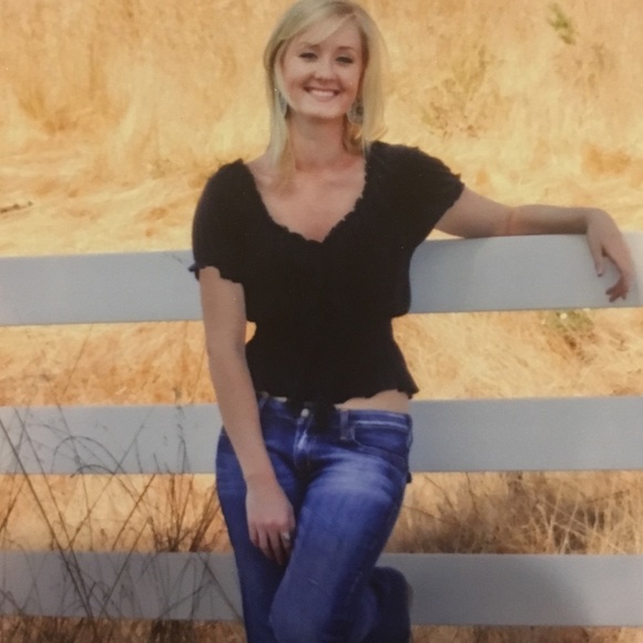 Ruffled, peplum blouse