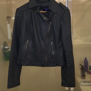 One day sale 🚫 Dark gray leather jacket