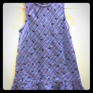 Kid Connection Scottie Dog Print Dress Blue