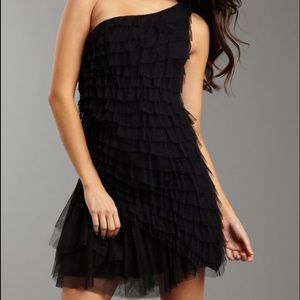 Bailey 44 LBD Little Black One Shoulder Dress