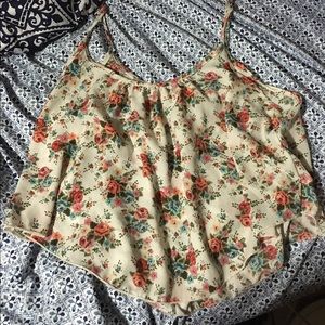 Floral top/ crop top