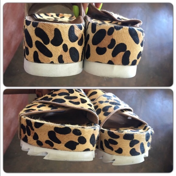 Jeffrey Campbell leopard platform sandals Menorca - Picture 4 of 4
