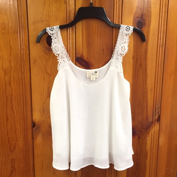 White Chiffon Tank