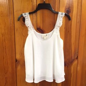 White Chiffon Tank