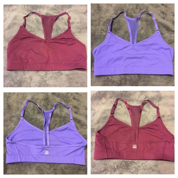 2 Victoria's Secret Sport Bras and Sandals Bundle