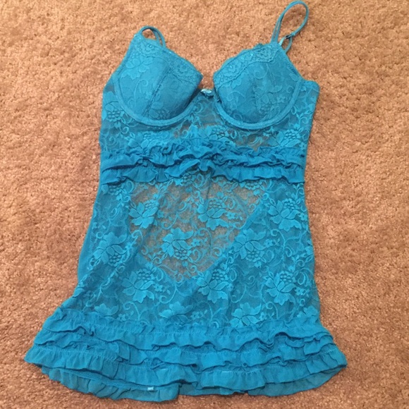 NEVER WORN teal babydoll size S