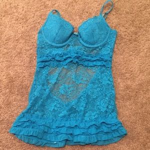 NEVER WORN teal babydoll size S