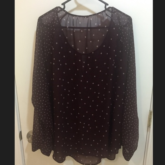 Old Navy Tunic Blouse | Maroon