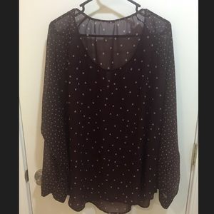 Old Navy Tunic Blouse | Maroon