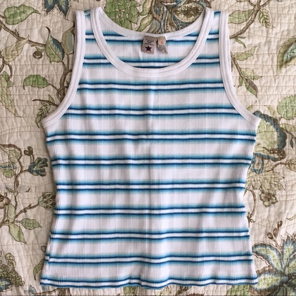 Vintage 90s ribbed striped tank top