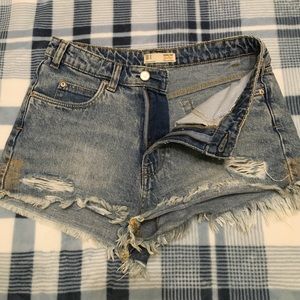 Zara TRF high waist shorts