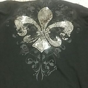 Seven7 mankind black zip hoodie