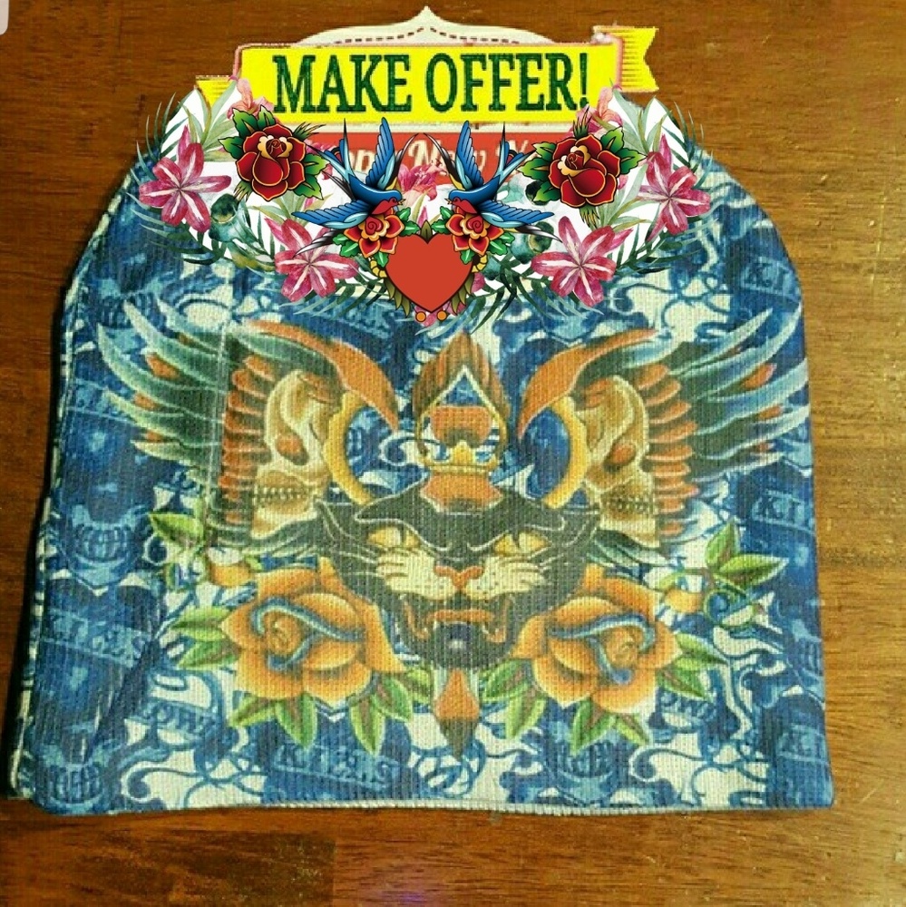 CLOSET CLEARANCE! NWT TATTOO SCULL CAPS