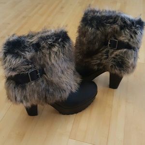 Faux Fur Ankle Boots