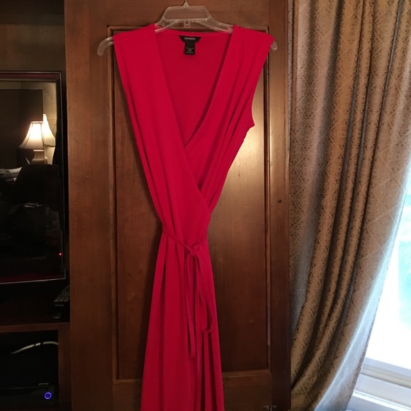 Express Sleeveless Wrap Dress