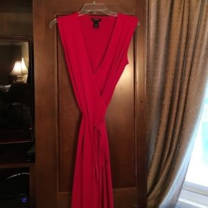 Express Sleeveless Wrap Dress