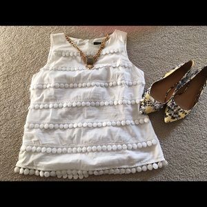 JCREW FACTORY POM POM SHELL NWT