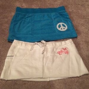 Skirt and short lot. 3 shorts two cotton skirts.