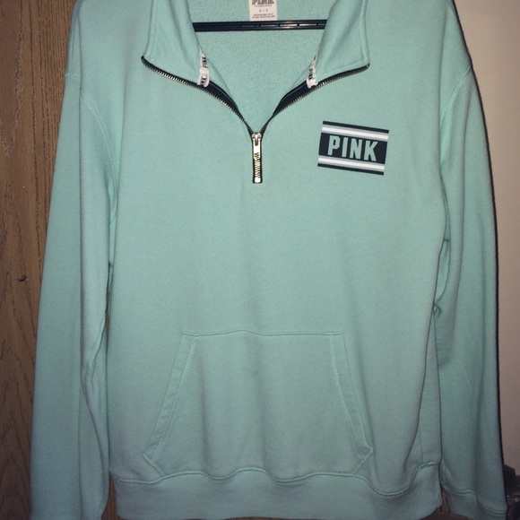 PINK Boyfriend Quarter Zip Up