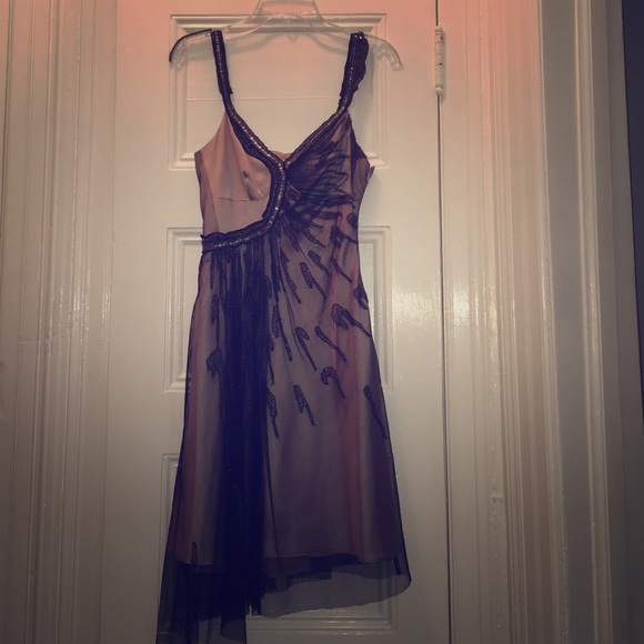 Karen Millen overlay beaded dress