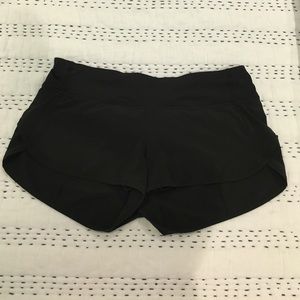 Lululemon Black Speed Shorts