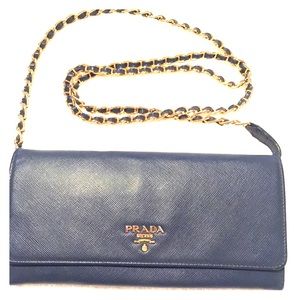 Prada wallet cross body bag