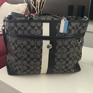 Coach leather baby bag
