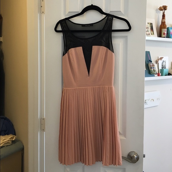 A beautiful ballet pink and black dress