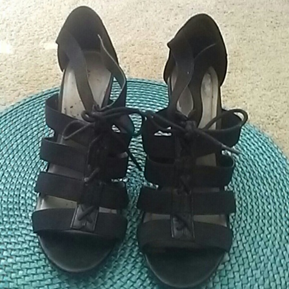 APT 9 Black Dress Sandals