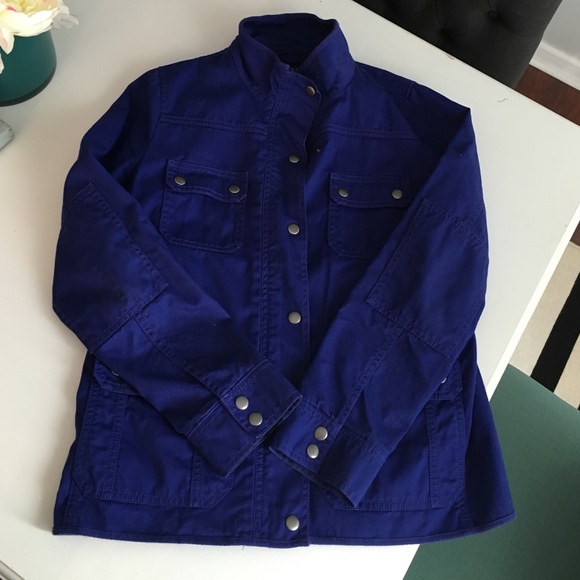 JCREW factory utility jacket blue size medium