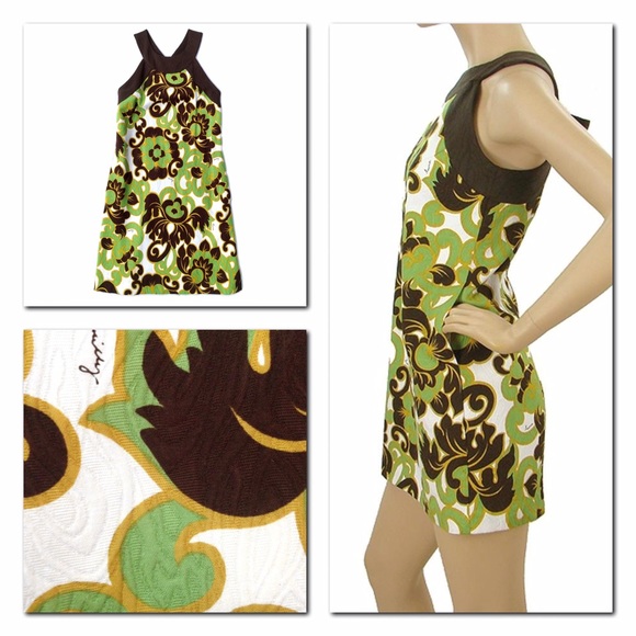 Milly Mini Jacquard Print Shift, Back Bow Detail