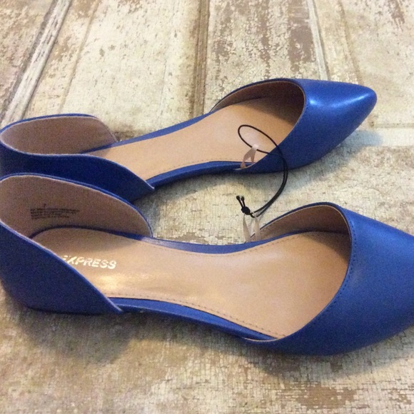 Royal blue Express D'orsay flats 😍