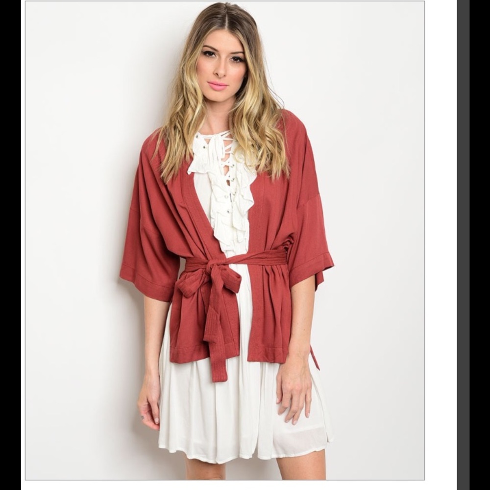 Rust Kimono- 1 Left! - Picture 5 of 6