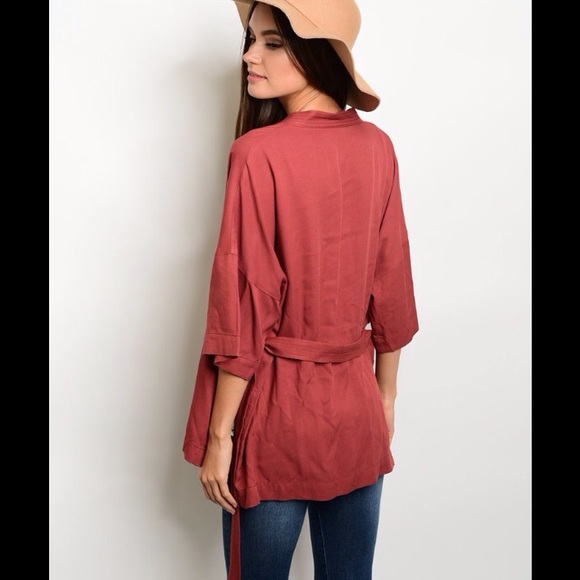 Rust Kimono- 1 Left! - Picture 4 of 6