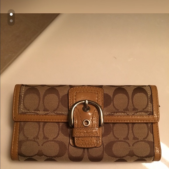 Beige Coach Wallet