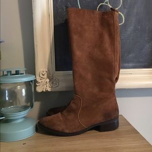 Urban outfitters tall suede riding boot