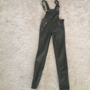 Olive green overalls