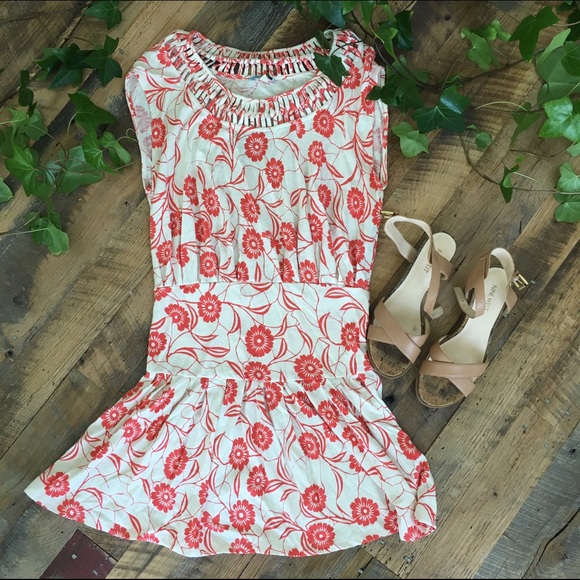 Anthropologie floral sun dress