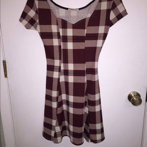 Plaid dress NWOT